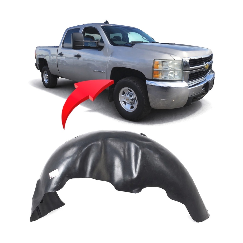 Front Passenger Fender Liner for Chevrolet Silverado 2500 HD 2007-2010 GM1249188
