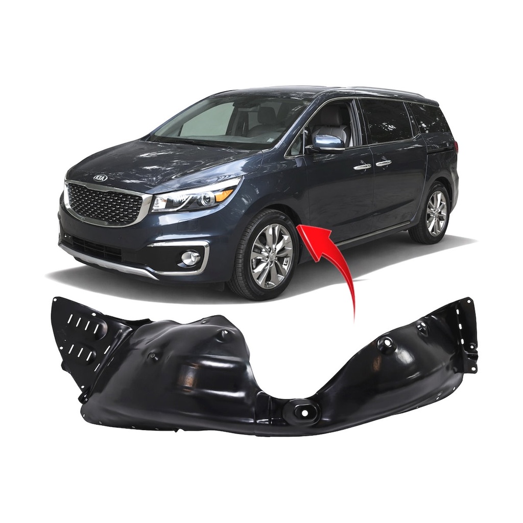 Front Left Driver Side Fender Liner for Kia Sedona 2015-2019 KI1248148