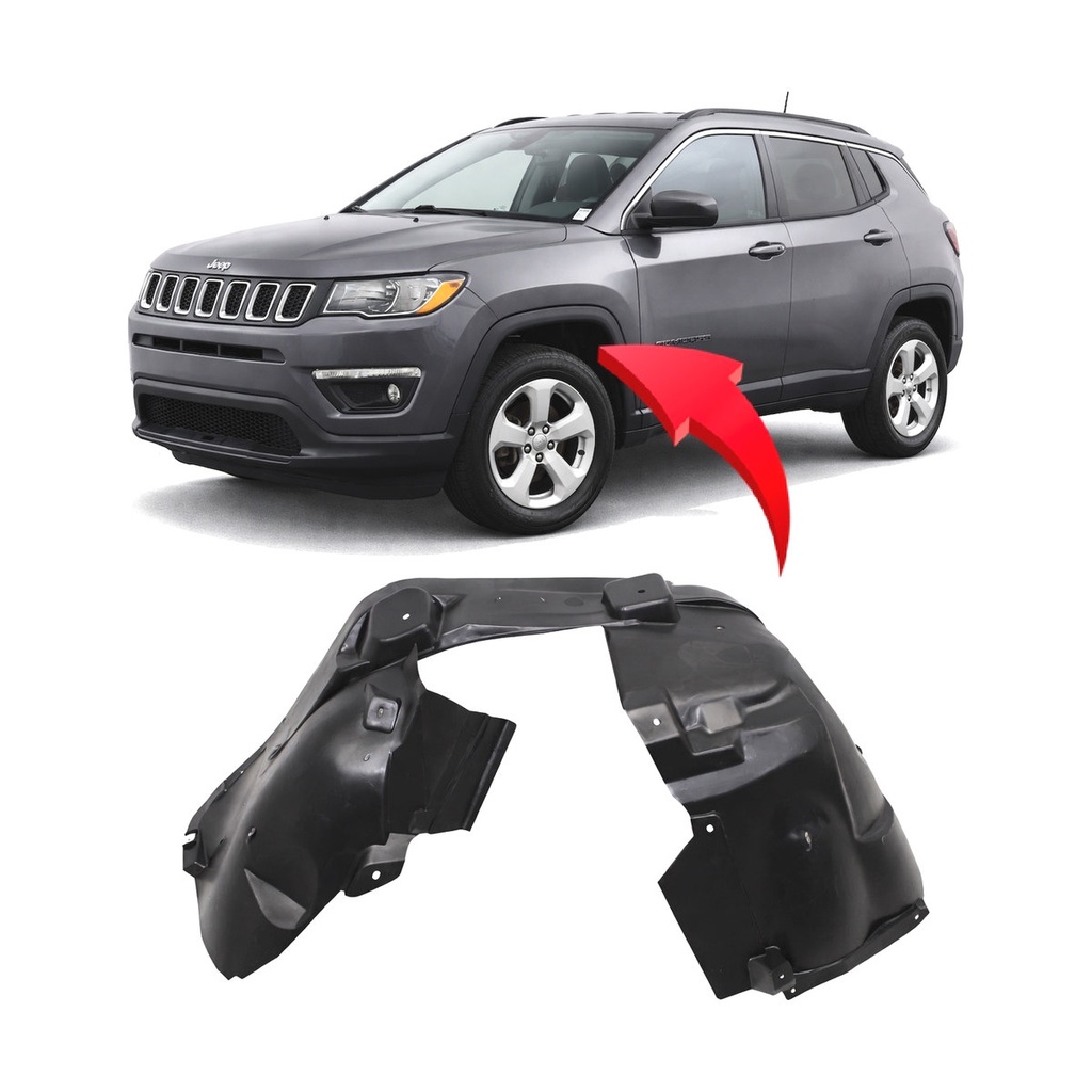 Front Left Driver Side Fender Liner for Jeep Compass 2017-2024 CH1248189