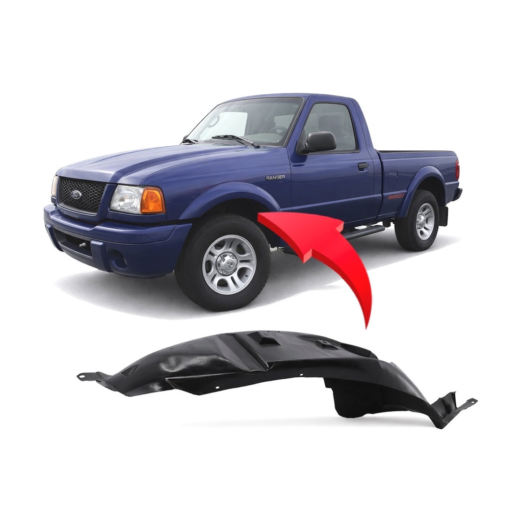 Front Left Driver Side Fender Liner for Ford Ranger 1998-2011 FO1248109