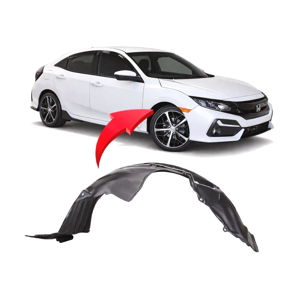 Front Right Passenger Side Fender Liner for Honda Civic 2020-2021 HO1249194
