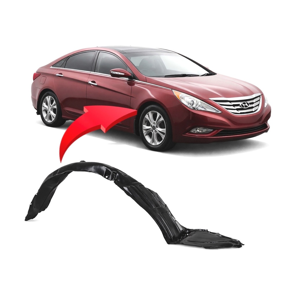 Front Right Passenger Side Fender Liner for Hyundai Sonata 2011-2015 HY1249127