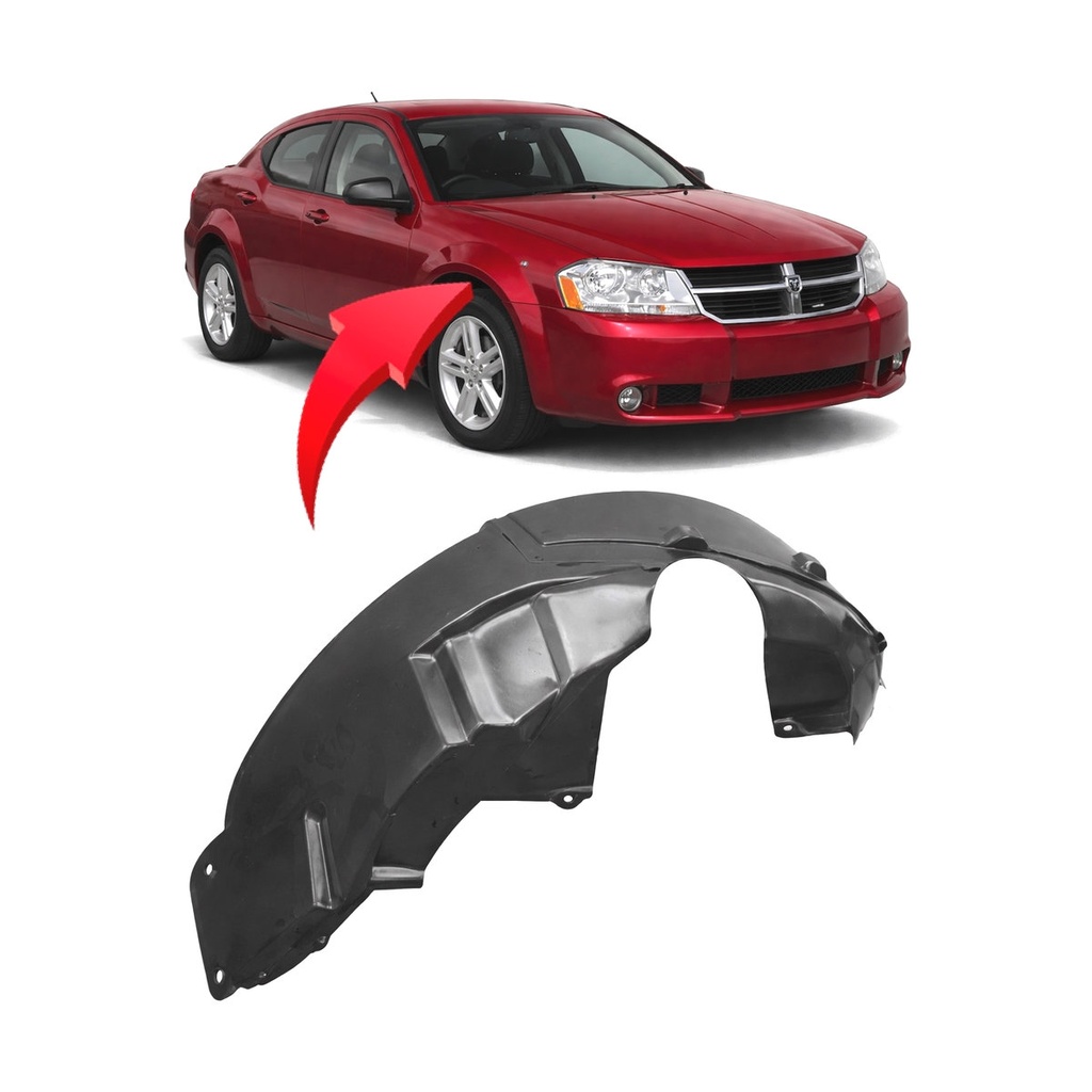 Front Right Passenger Side Fender Liner for Dodge Avenger 2008-2010 CH1249132
