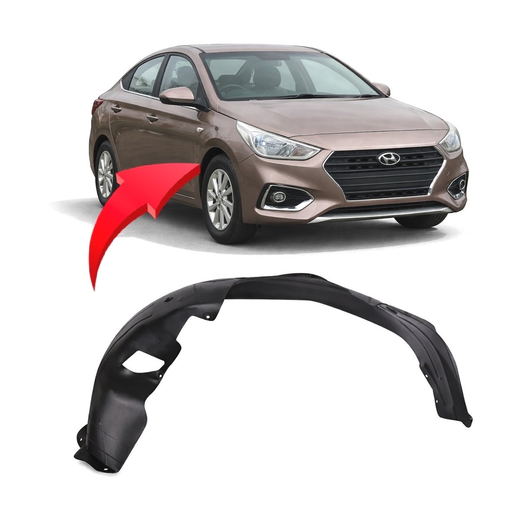 Front Right Passenger Side Fender Liner for Hyundai Accent 2018-2022 HY1249170