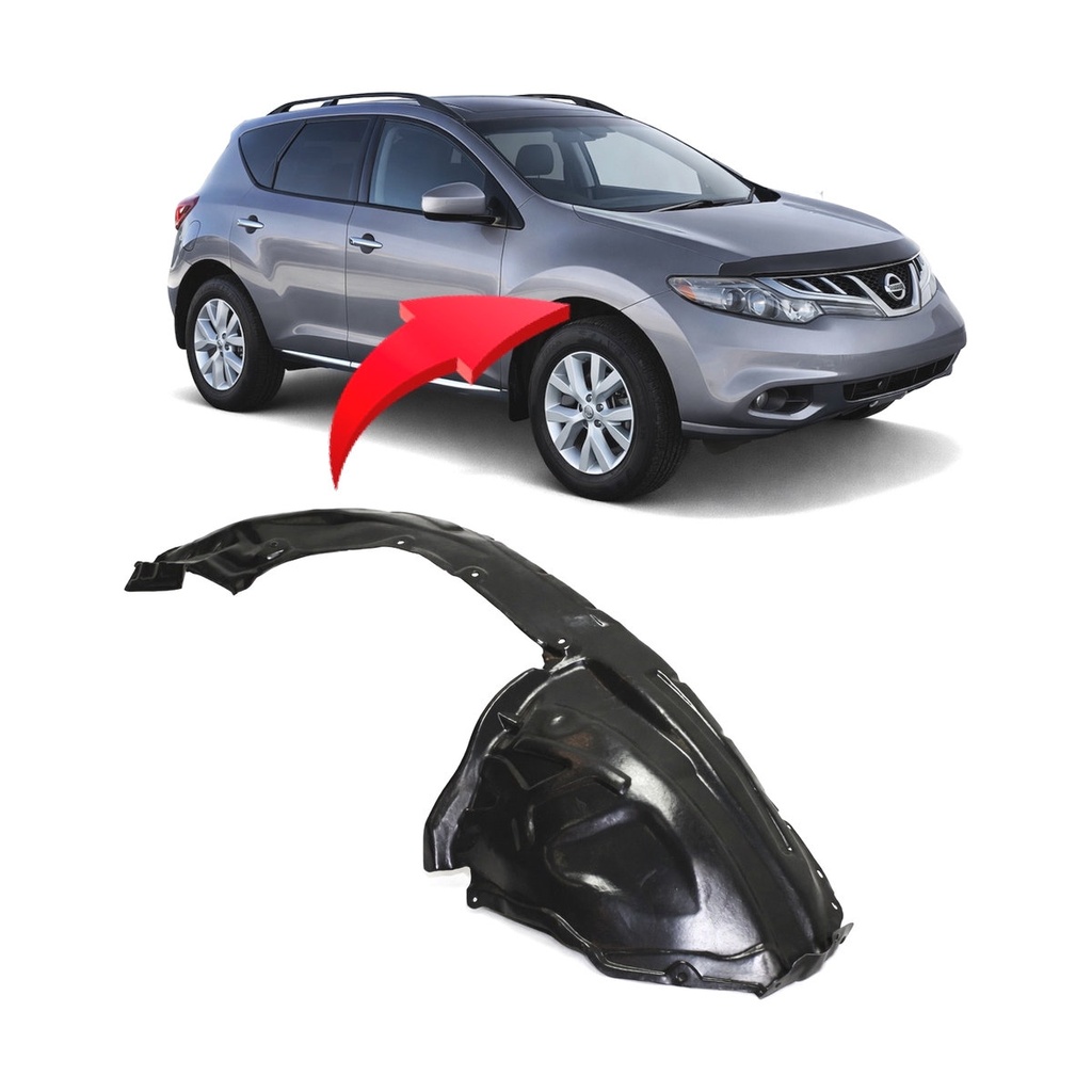 Front Right Passenger Side Fender Liner for Nissan Murano 2011-2014 NI1249126