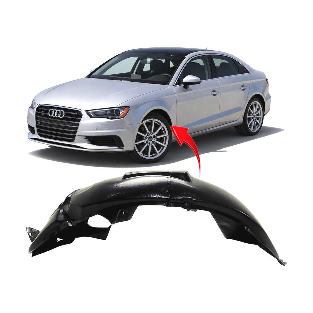 Front Left Driver Side Fender Liner for Audi A3 2015-2020 AU1248142