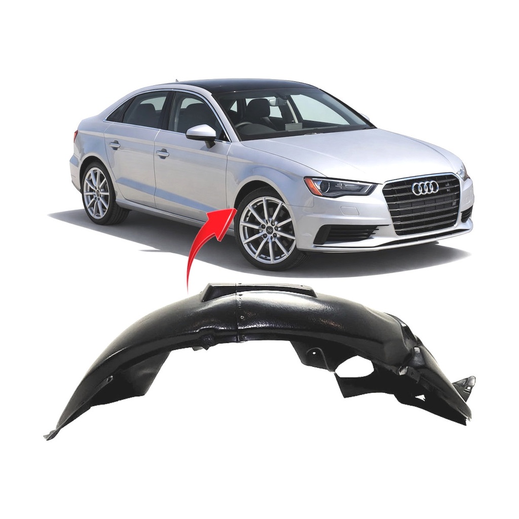 Front Right Passenger Side Fender Liner for Audi A3 2015-2020 AU1249142