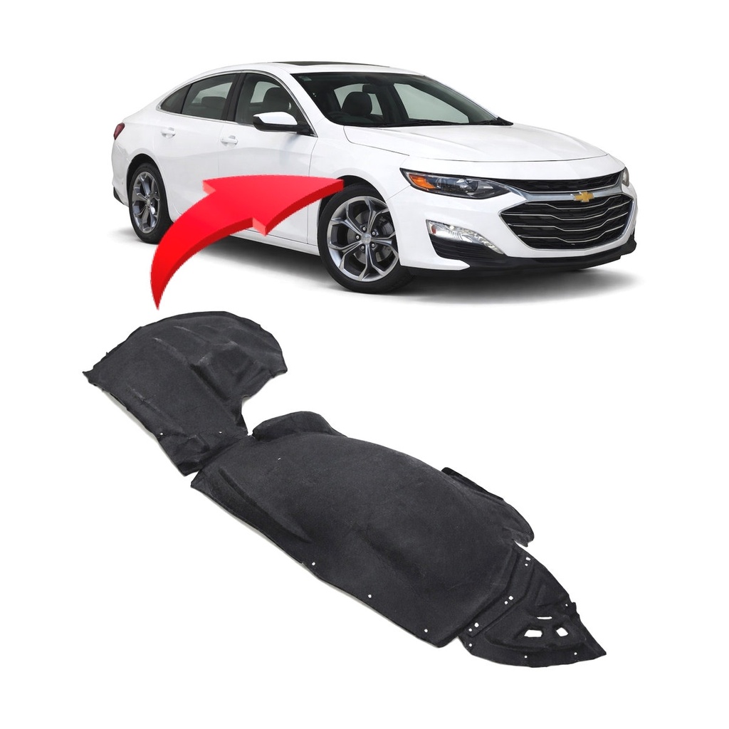 Front Right Passenger Side Fender Liner for Chevrolet Malibu 2019-2025 GM1249301