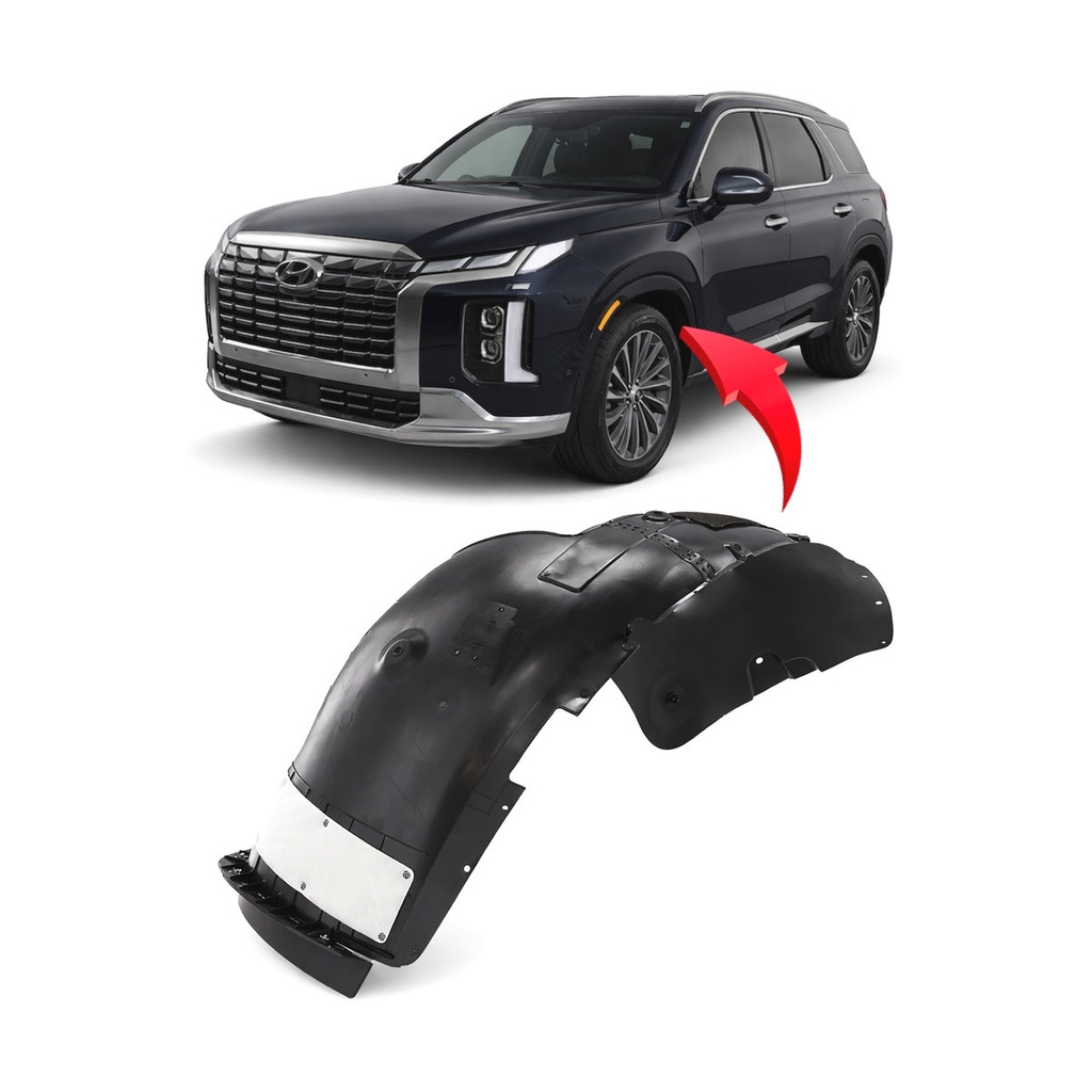 Front Left Driver Side Fender Liner for Hyundai Palisade 2023-2025 HY1248202