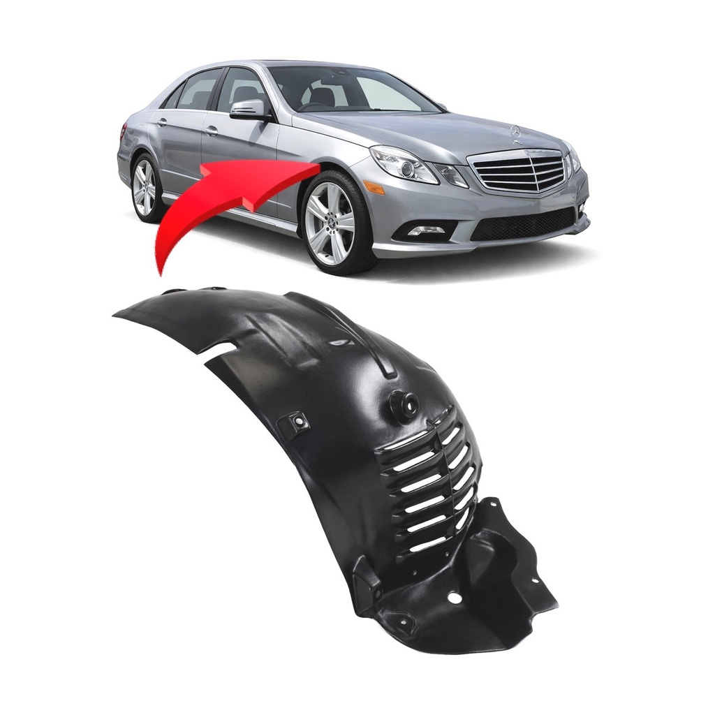Front Passenger Side Fender Liner for Mercedes-Benz E300 2010-2013 MB1249166