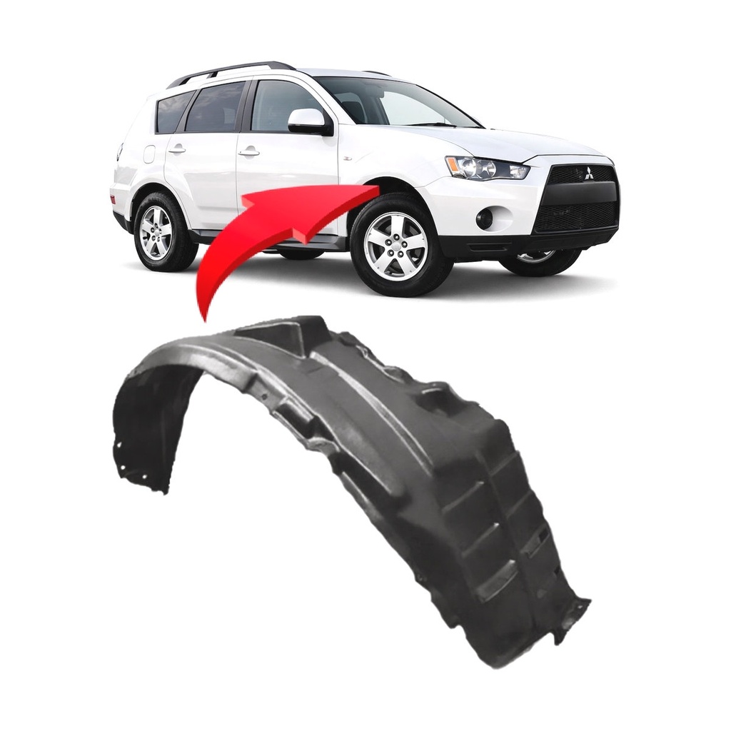 Front Passenger Side Fender Liner for Mitsubishi Outlander 2007-2013 MI1249122