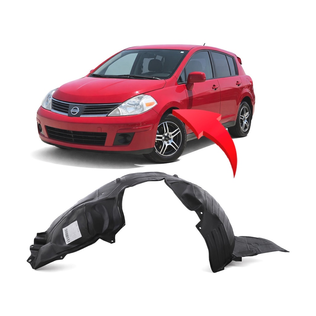 Front Left Driver Side Fender Liner for Nissan Versa 2007-2012 NI1248114