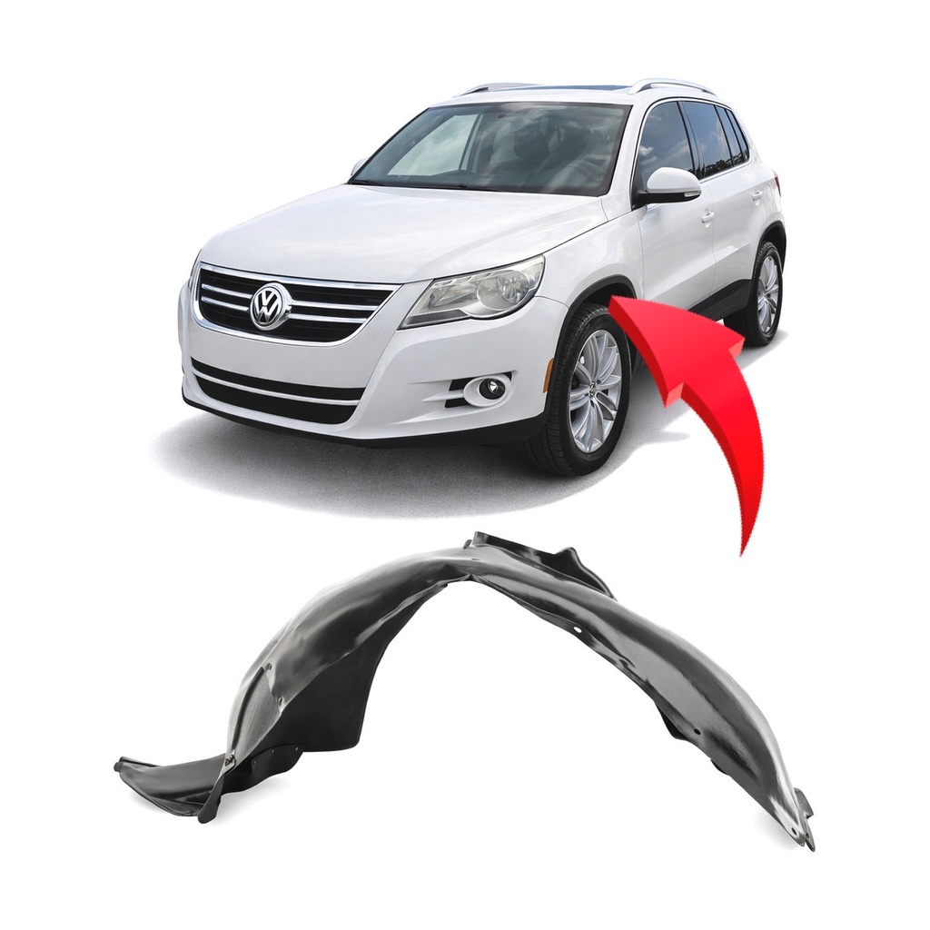 Front Driver Side Fender Liner for Volkswagen Tiguan Limited 2009-2018 VW1248114