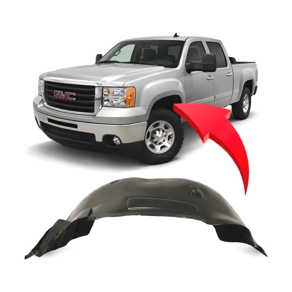 Front Left Driver Side Fender Liner for GMC Sierra 2500 HD 2007-2010 GM1248200