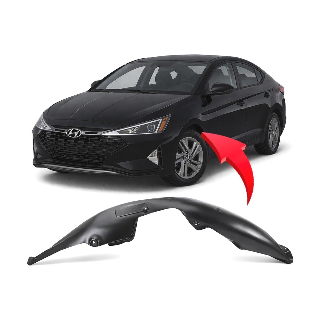 Front Left Driver Side Fender Liner for Hyundai Elantra 2019-2020 HY1248184