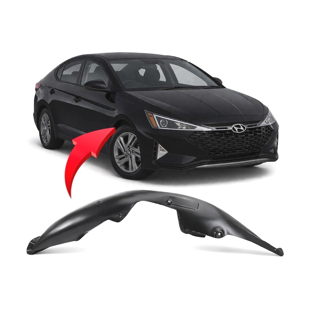 Front Right Passenger Side Fender Liner for Hyundai Elantra 2019-2020 HY1249184