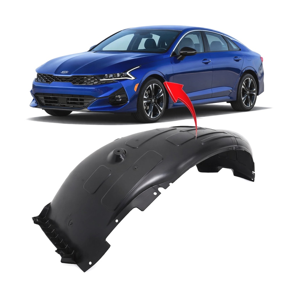 Front Left Driver Side Fender Liner for Kia K5 2021-2024 KI1248166