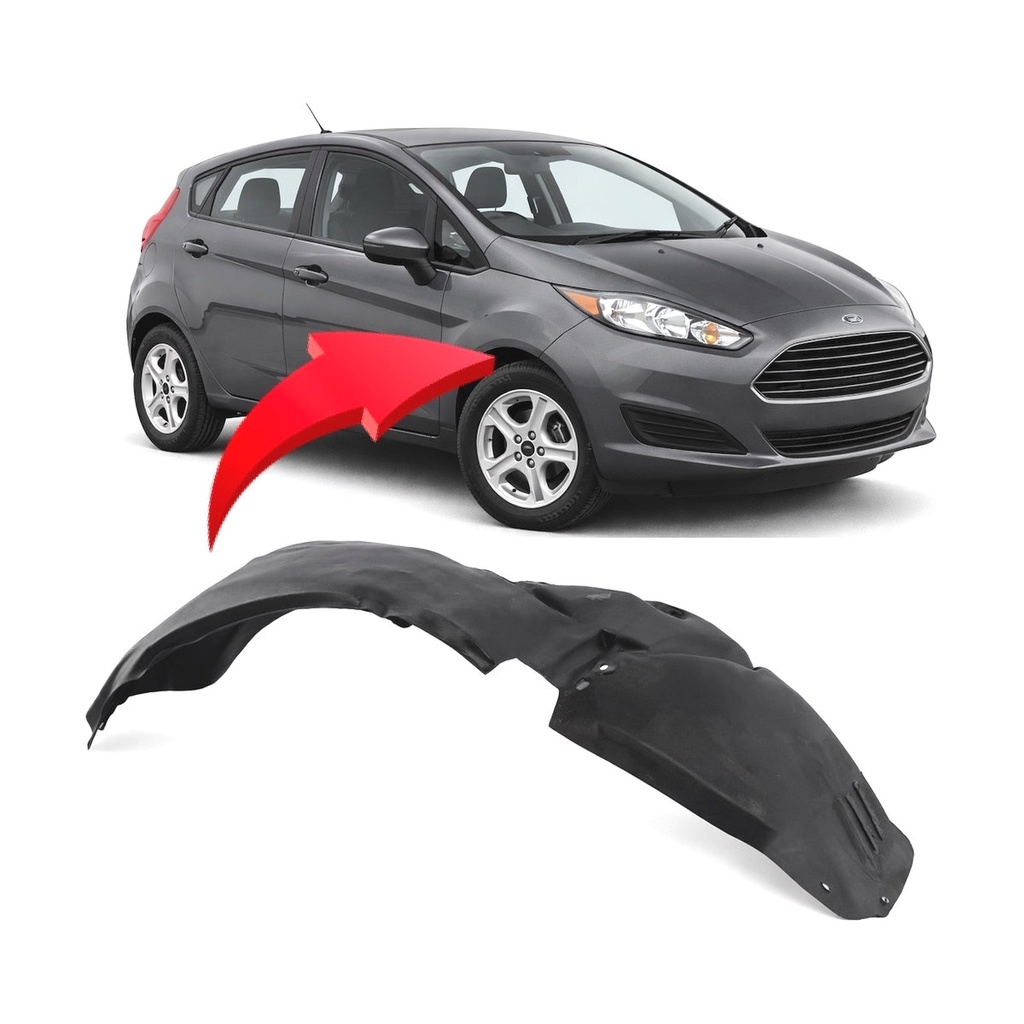 Front Right Passenger Side Fender Liner for Ford Fiesta 2011-2019 FO1249153