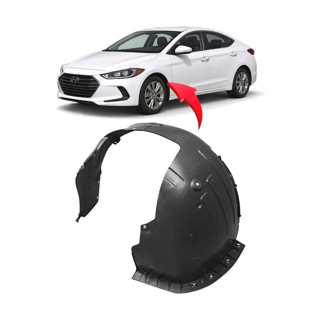 Front Left Driver Side Fender Liner for Hyundai Elantra 2017-2018 HY1248159