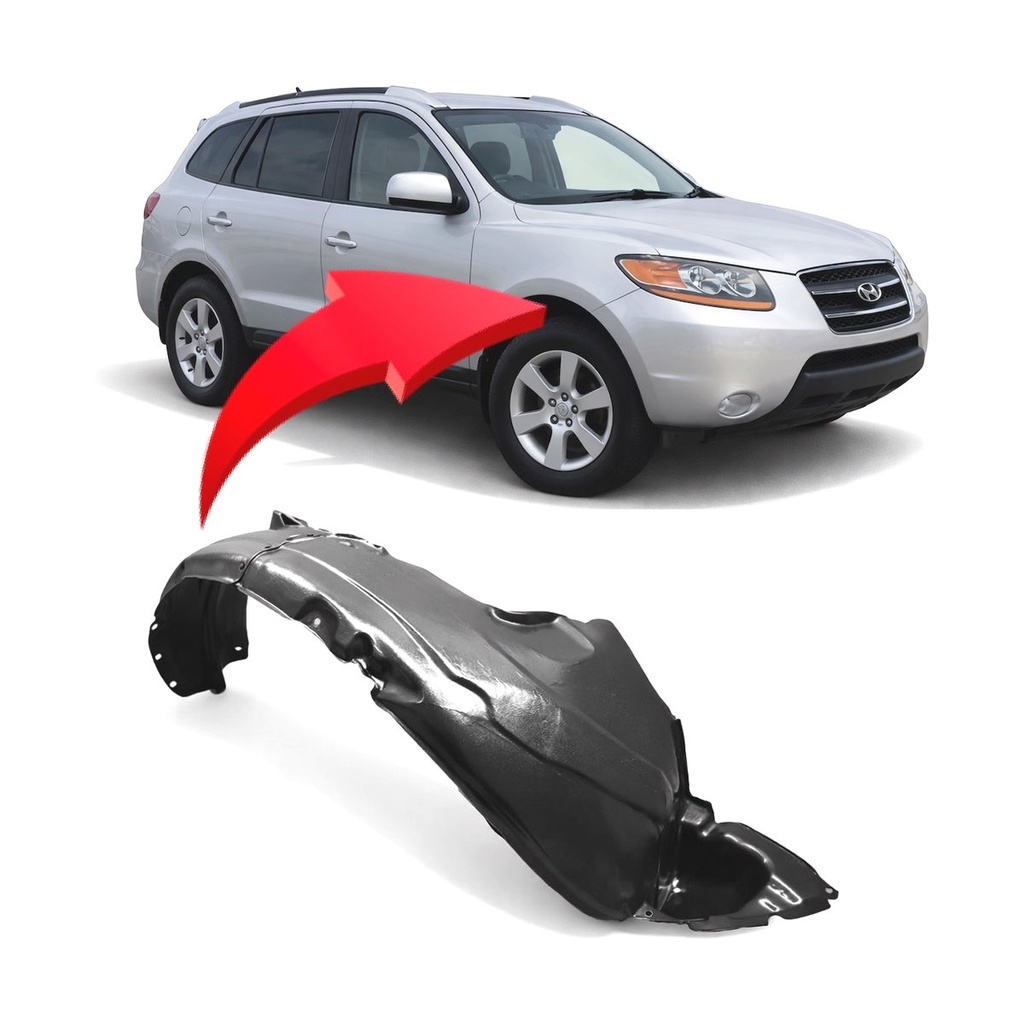 Front Right Passenger Side Fender Liner for Hyundai Santa Fe 2007-2009 HY1251114