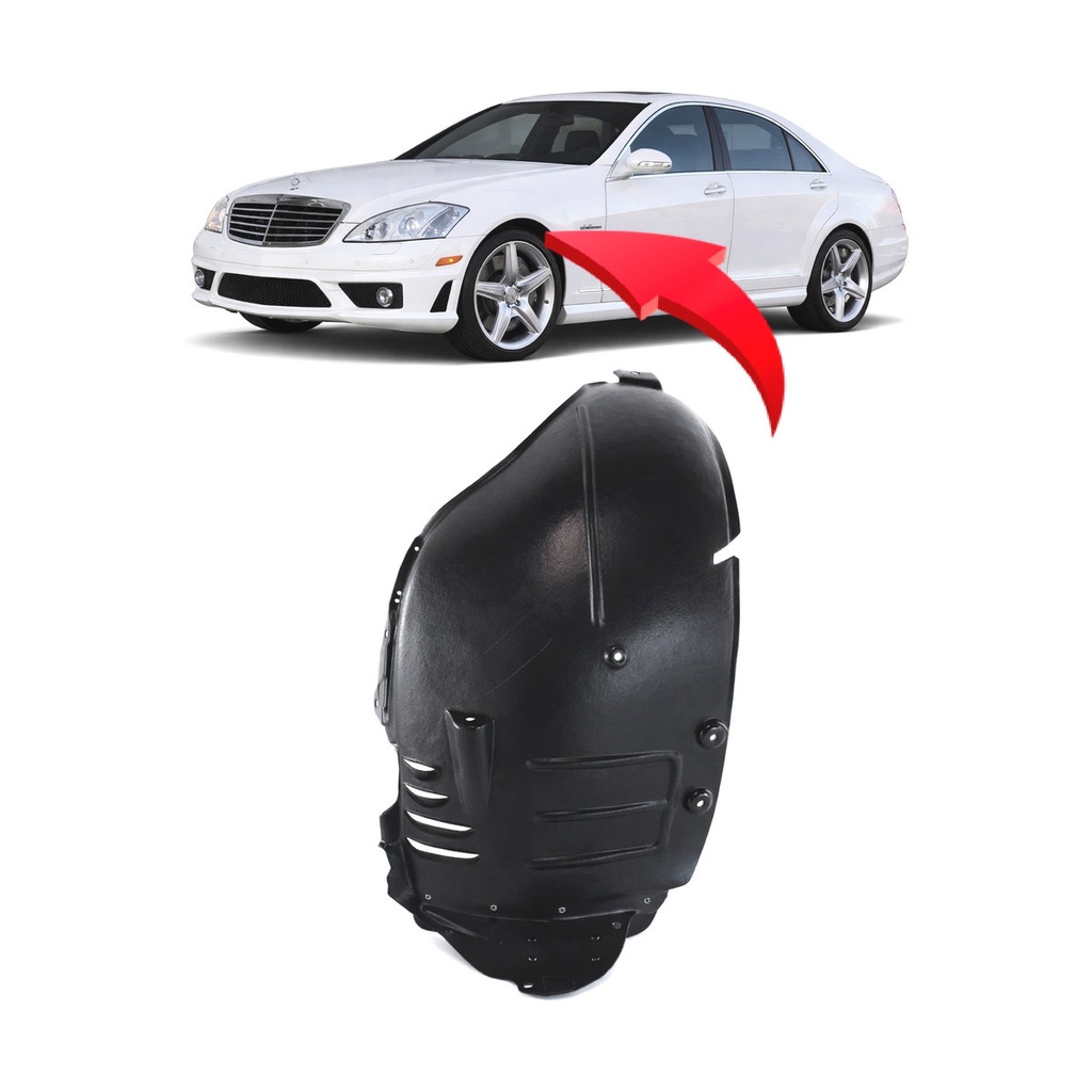 Front Left Driver Side Fender Liner for Mercedes-Benz S550 2007-2011 MB1248143