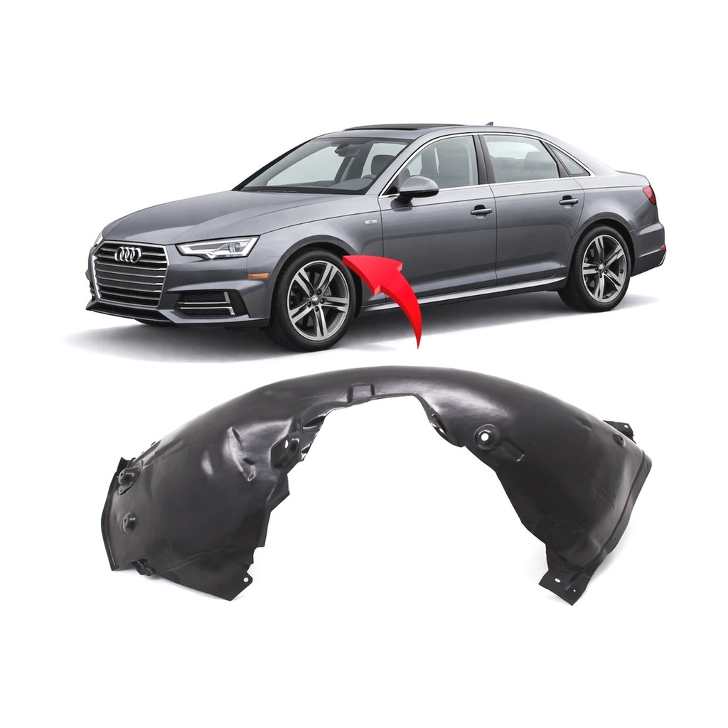 Front Left Driver Side Fender Liner for Audi A4 2017-2019 AU1248133