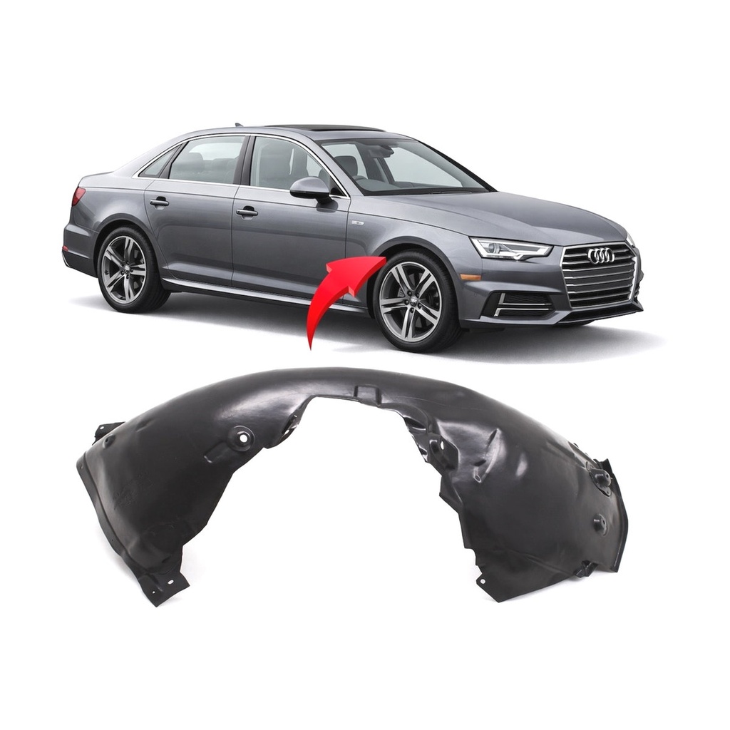Front Right Passenger Side Fender Liner for Audi A4 2017-2019 AU1249133