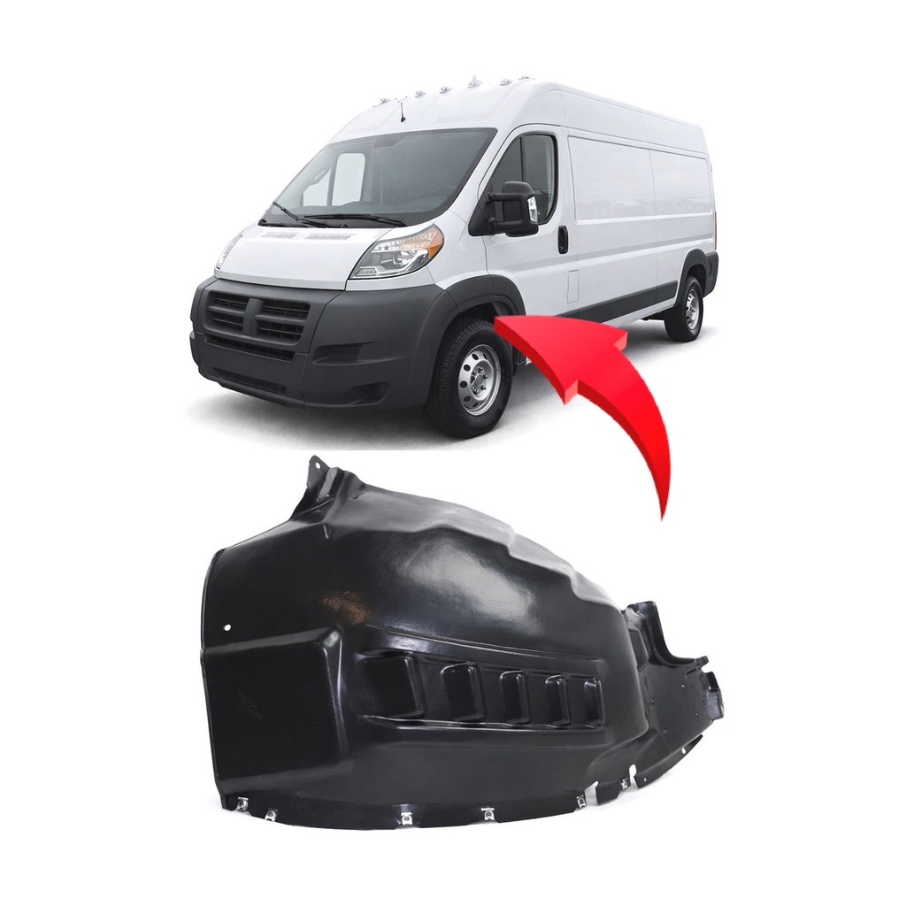 Front Left Driver Side Fender Liner for Ram ProMaster 1500 2014-2024 CH1248196