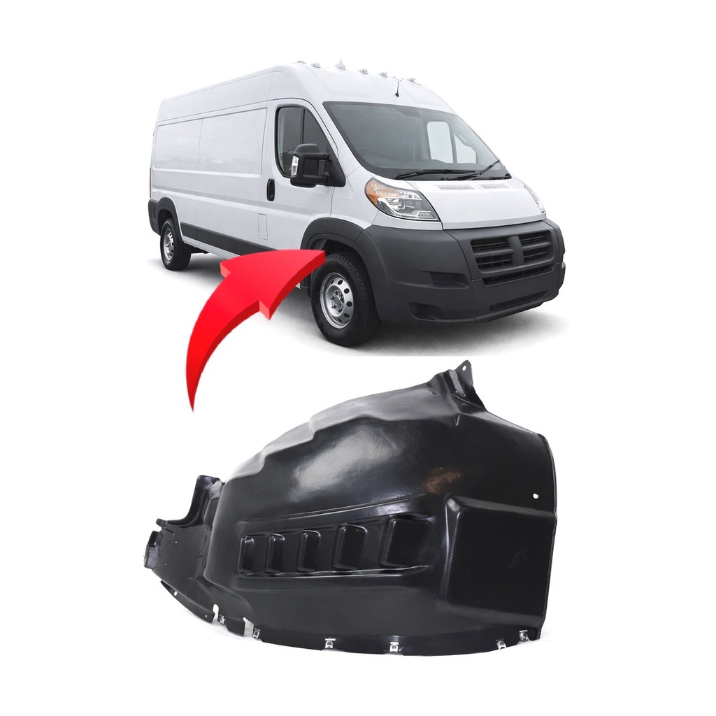 Front Passenger Side Fender Liner for Ram ProMaster 1500 2014-2024 CH1249196