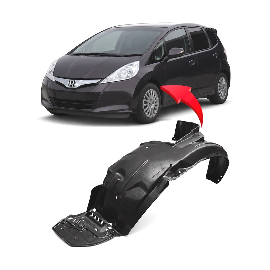 Front Left Driver Side Fender Liner for Honda Fit 2009-2014 HO1248132