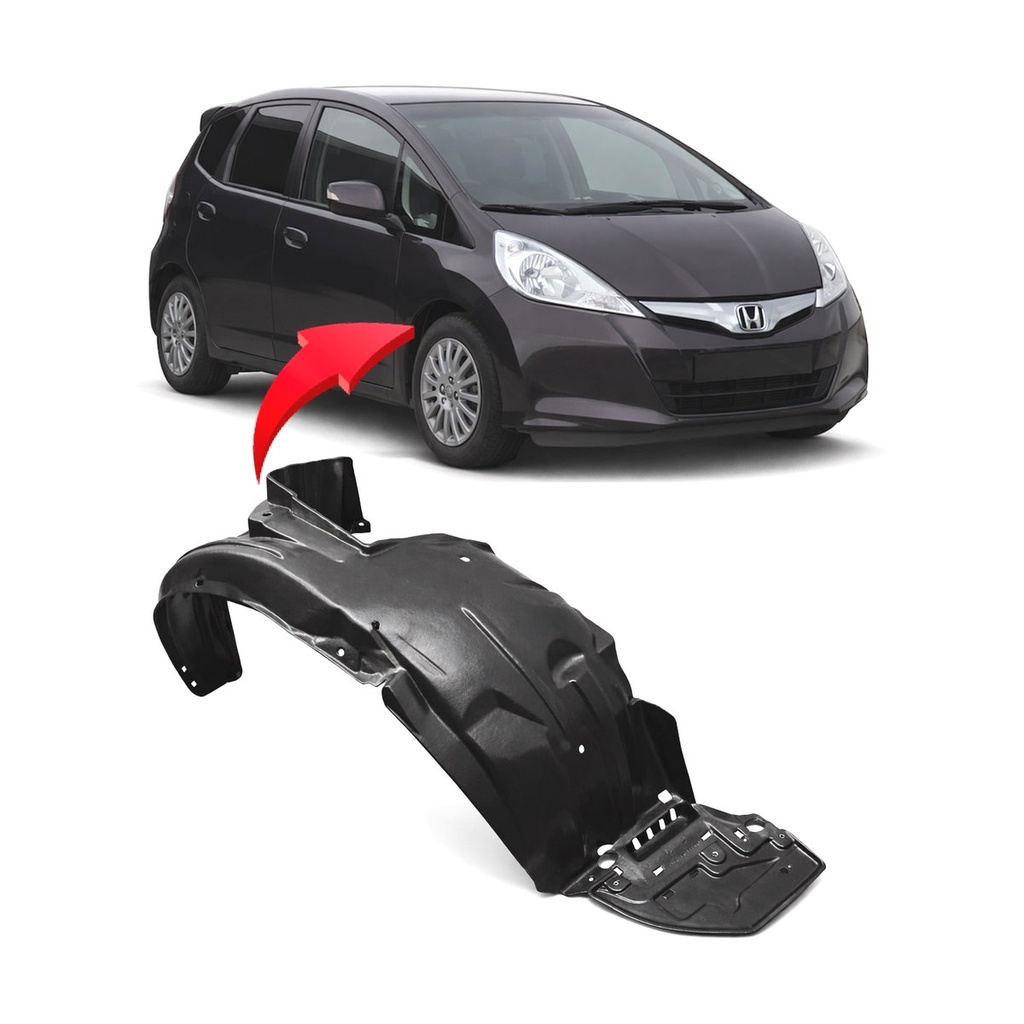 Front Right Passenger Side Fender Liner for Honda Fit 2009-2014 HO1249132