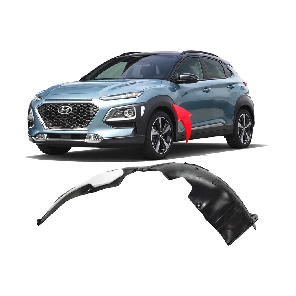 Front Left Driver Side Fender Liner for Hyundai Kona 2018-2021 HY1248176