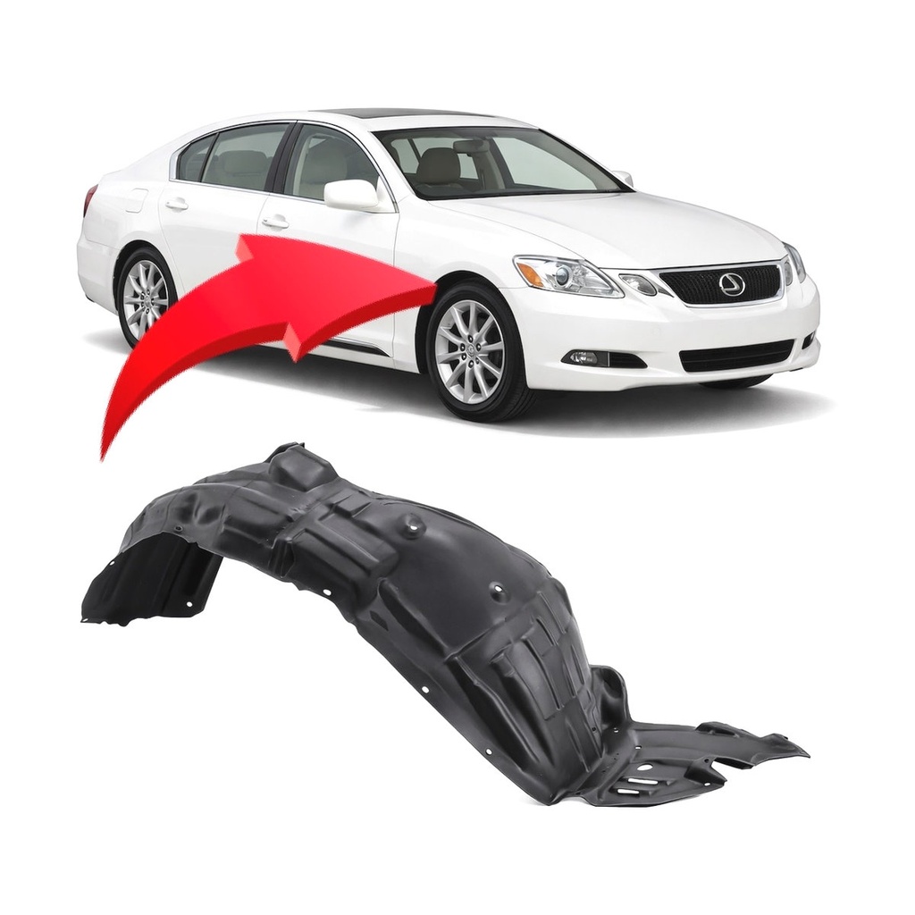 Front Right Passenger Side Fender Liner for Lexus GS350 2006-2007 LX1251113