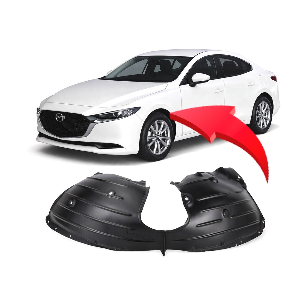 Front Left Driver Side Fender Liner for Mazda 3 2019-2023 MA1248156