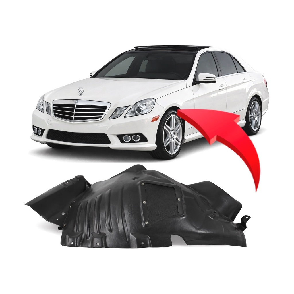 Front Left Driver Side Fender Liner for Mercedes-Benz E350 2010-2013 MB1248158