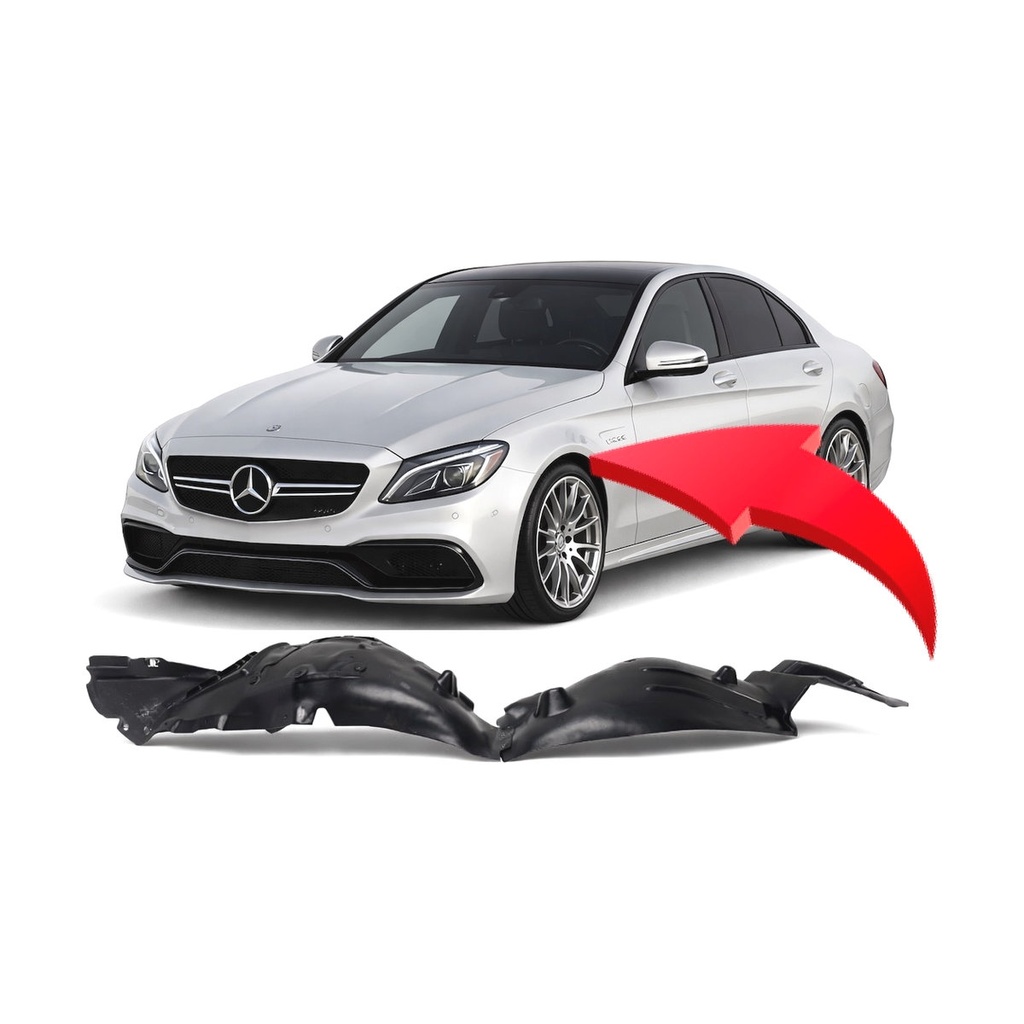 Front Driver Side Fender Liner for Mercedes-Benz C63 AMG 2015-2018 MB1248180