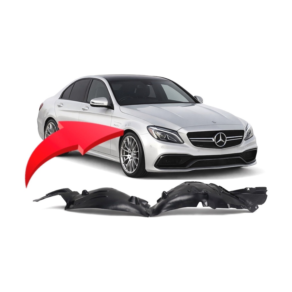 Front Passenger Side Fender Liner for Mercedes-Benz C63 AMG 2015-2018 MB1249180