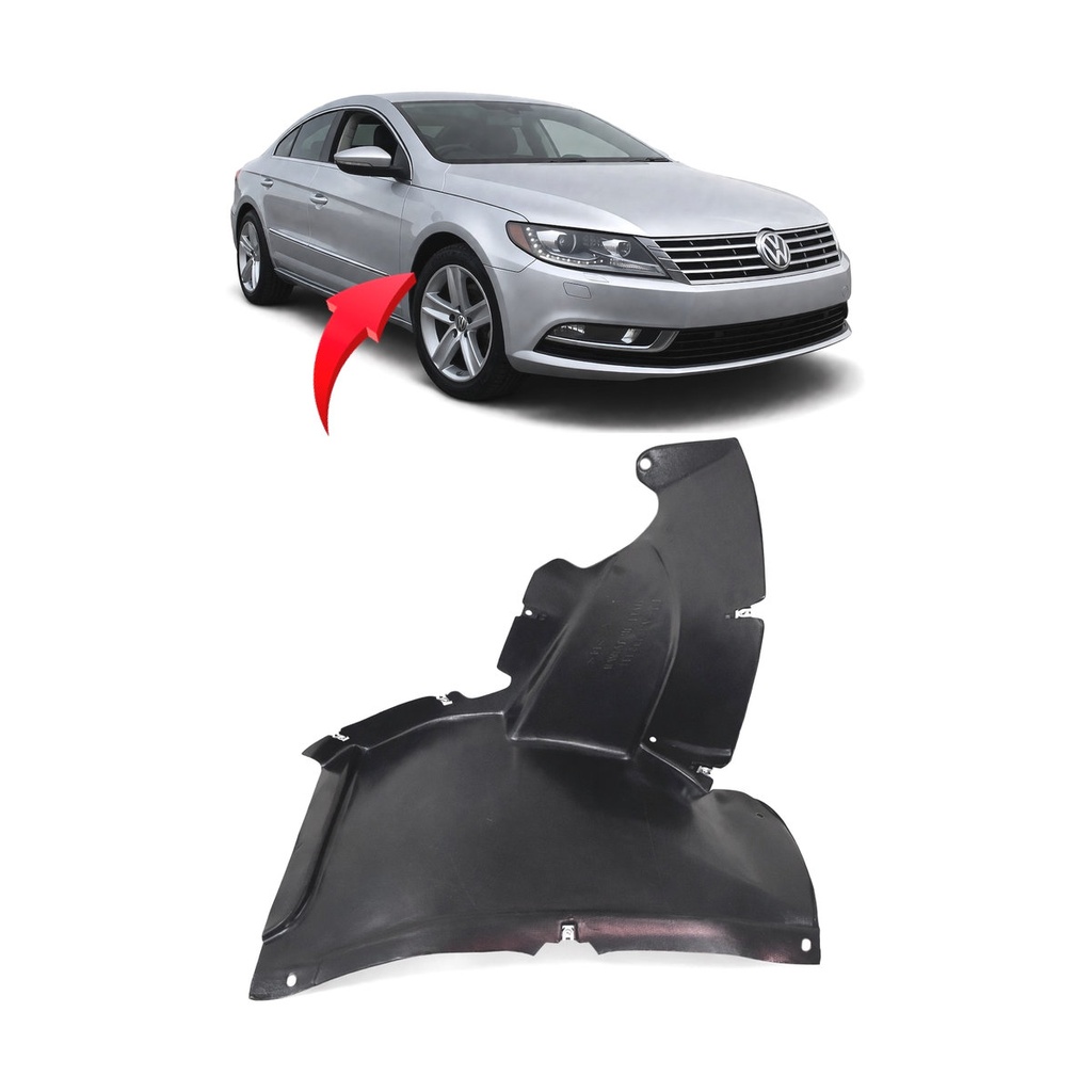 Front Right Passenger Side Fender Liner for Volkswagen CC 2013-2017 VW1249127