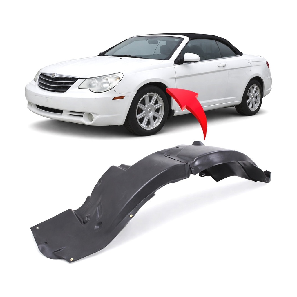 Front Left Driver Side Fender Liner for Chrysler 200 2007-2011 CH1248131