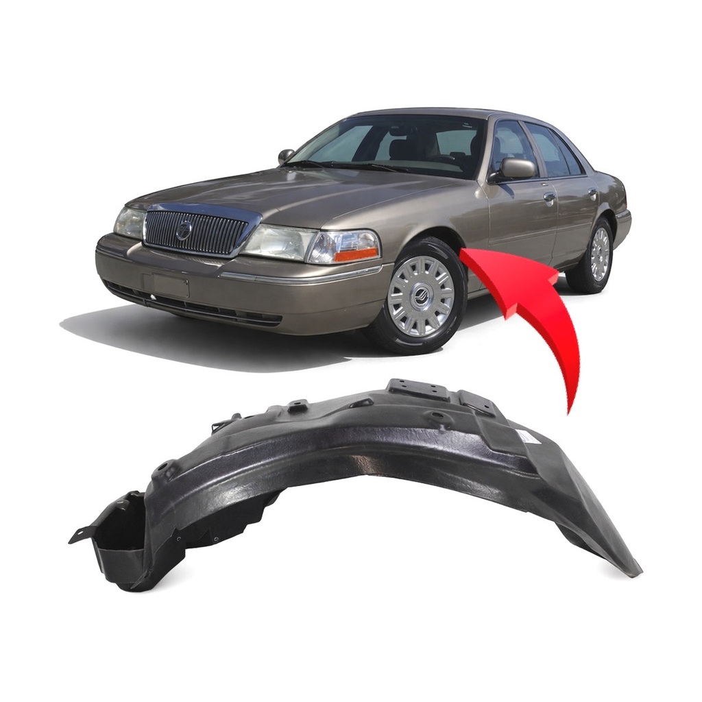 Front Left Driver Side Fender Liner for Ford Crown Victoria 2003-2011 FO1248122