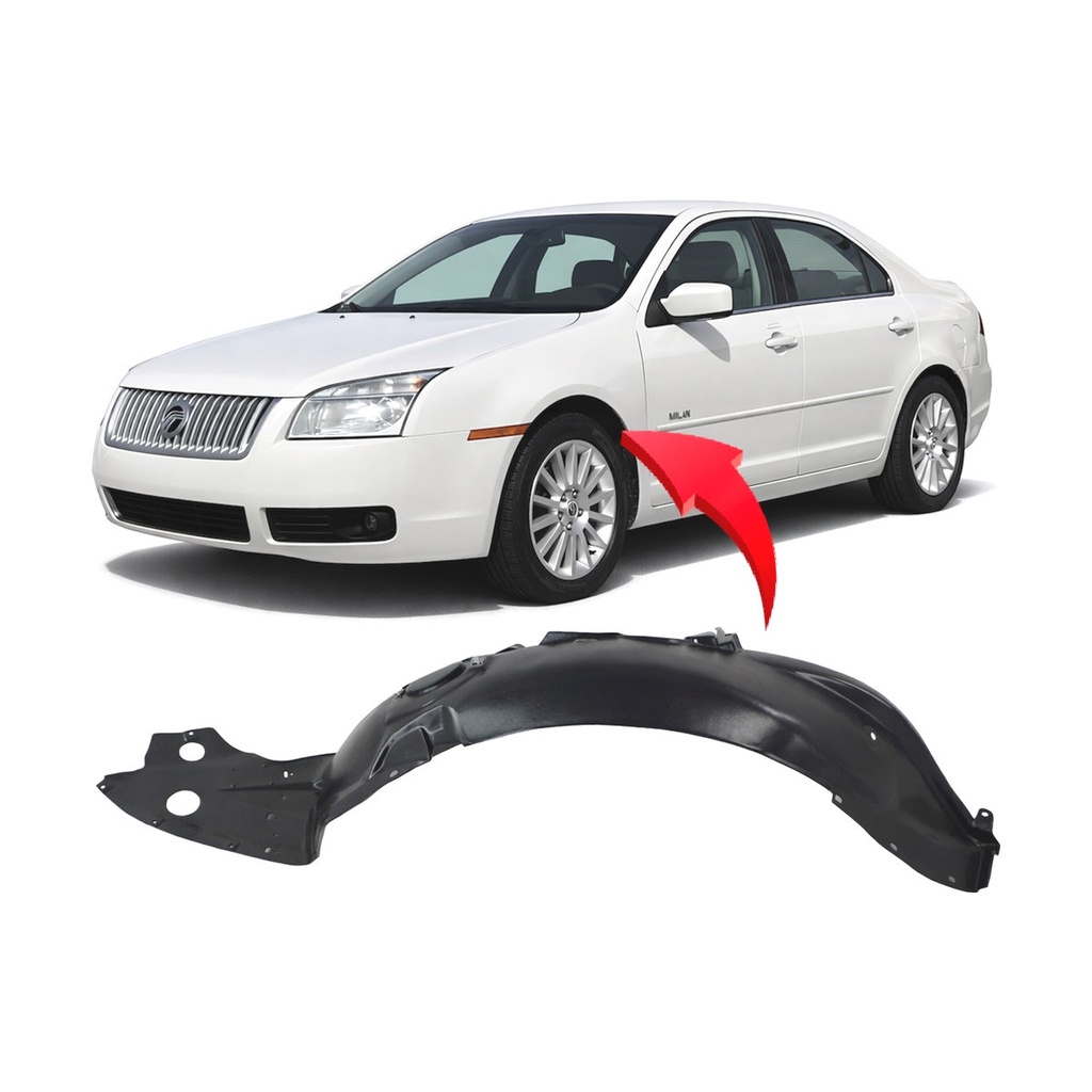 Front Left Driver Side Fender Liner for Lincoln MKZ 2006-2012 FO1250136