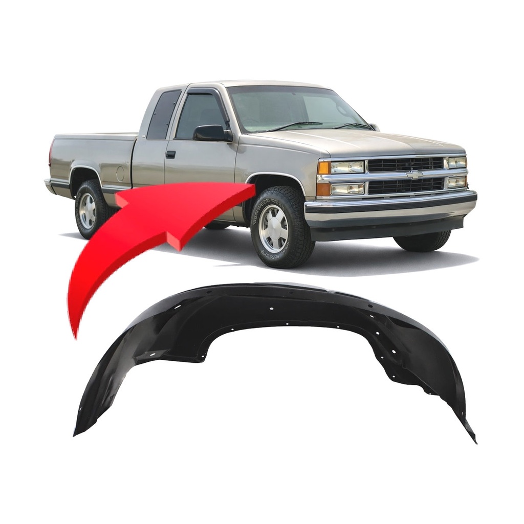 Front Right Passenger Side Fender Liner for Chevrolet C1500 1993-1998 GM1247104