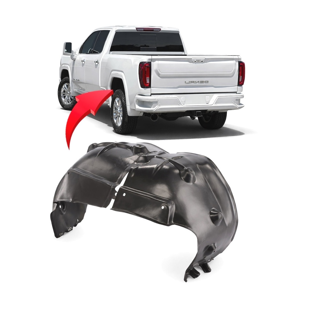 Rear Passenger Side Fender Liner for GMC Sierra 2500 HD 2020-2025 GM1763112