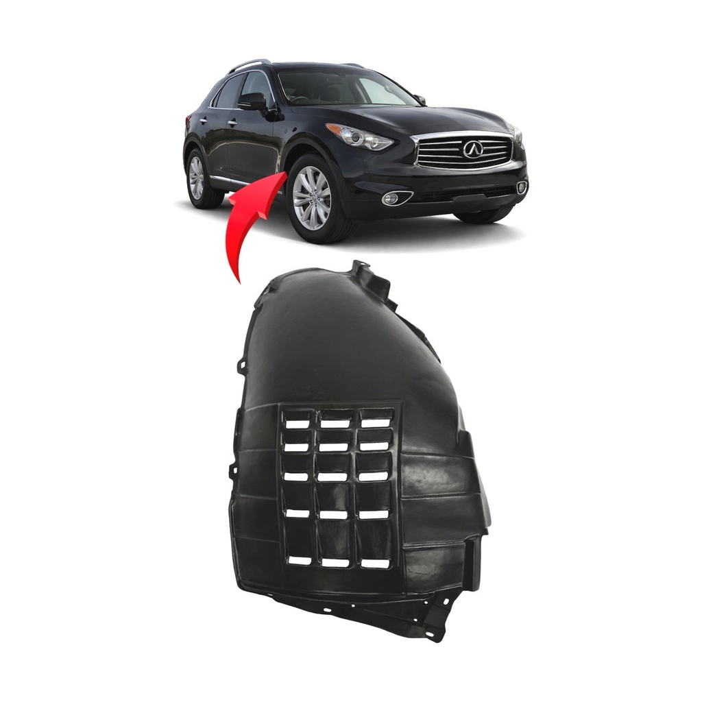 Front Right Passenger Side Fender Liner for Infiniti QX70 2009-2017 IN1249117