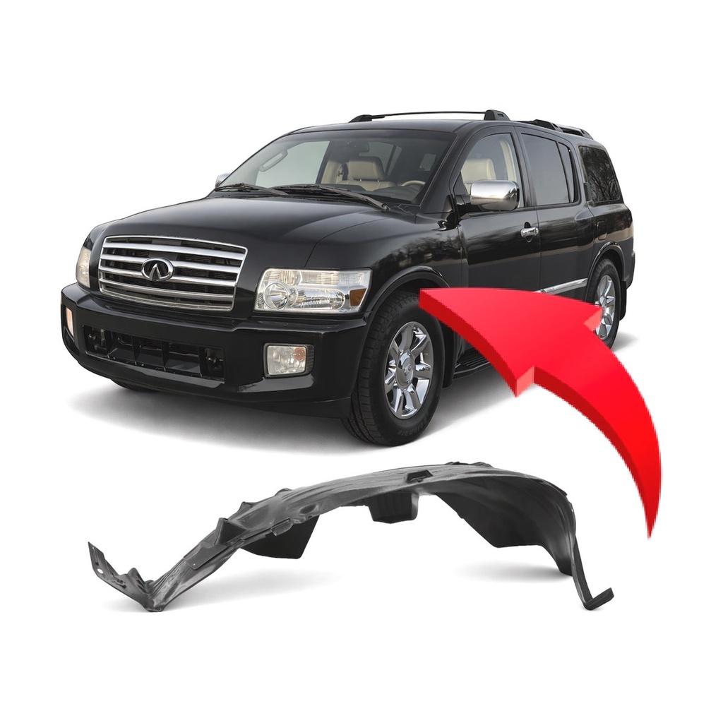Front Left Driver Side Fender Liner for Nissan Armada 2004-2015 IN1250113
