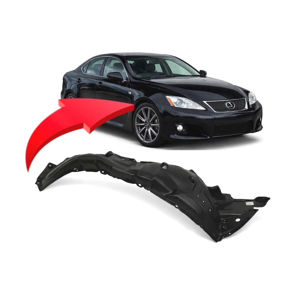 Front Right Passenger Side Fender Liner for Lexus IS F 2008-2014 LX1249108