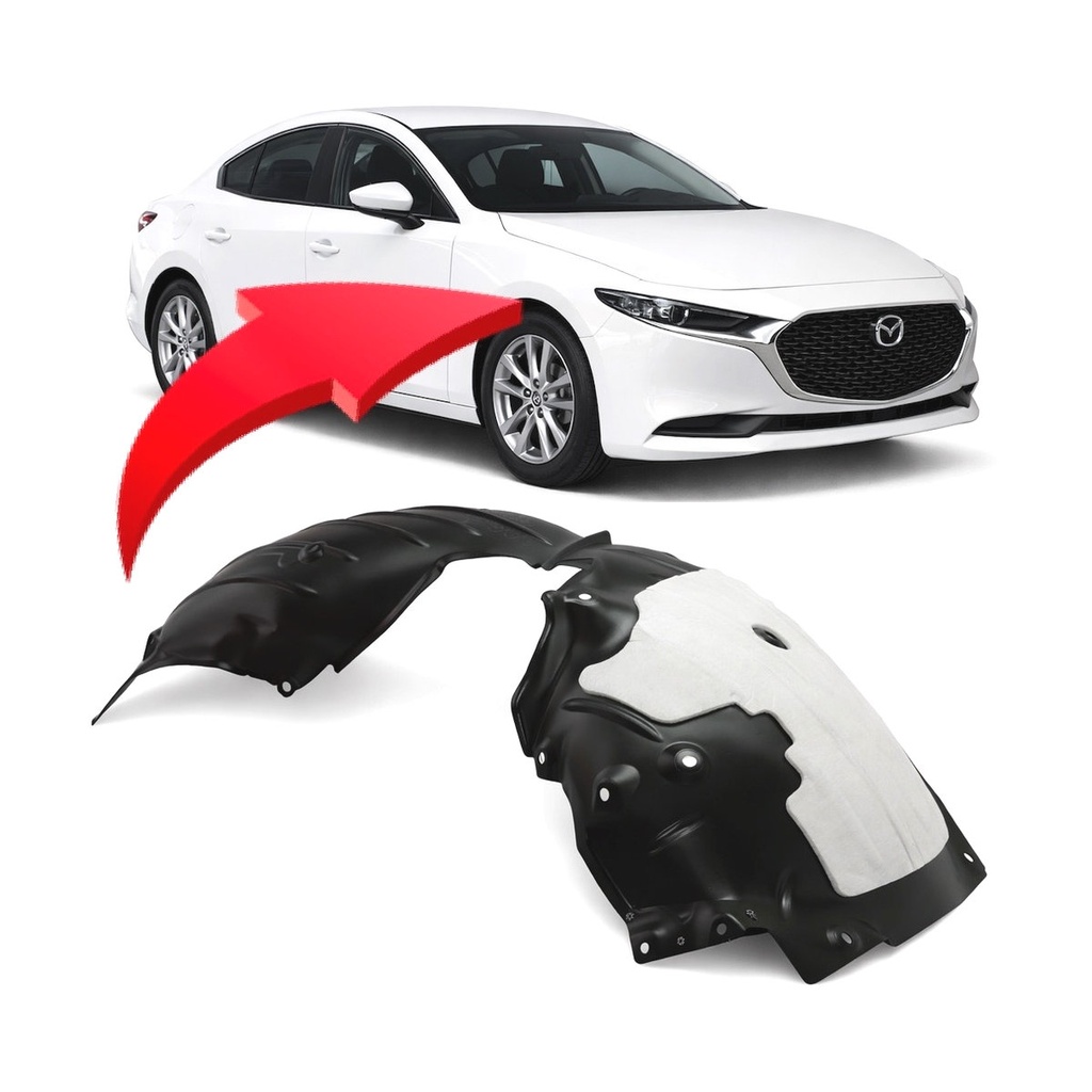 Front Right Passenger Side Fender Liner for Mazda 3 2019-2023 MA1249153