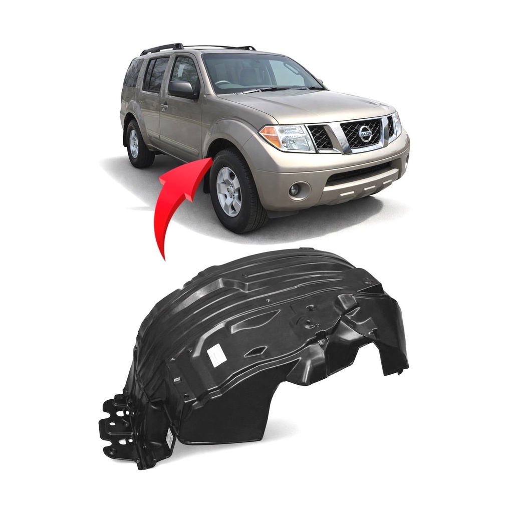 Front Passenger Side Fender Liner for Nissan Pathfinder 2005-2012 NI1251129