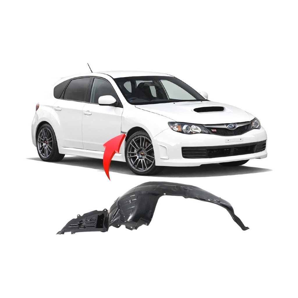 Front Right Passenger Side Fender Liner for Subaru Impreza 2008-2010 SU1249122