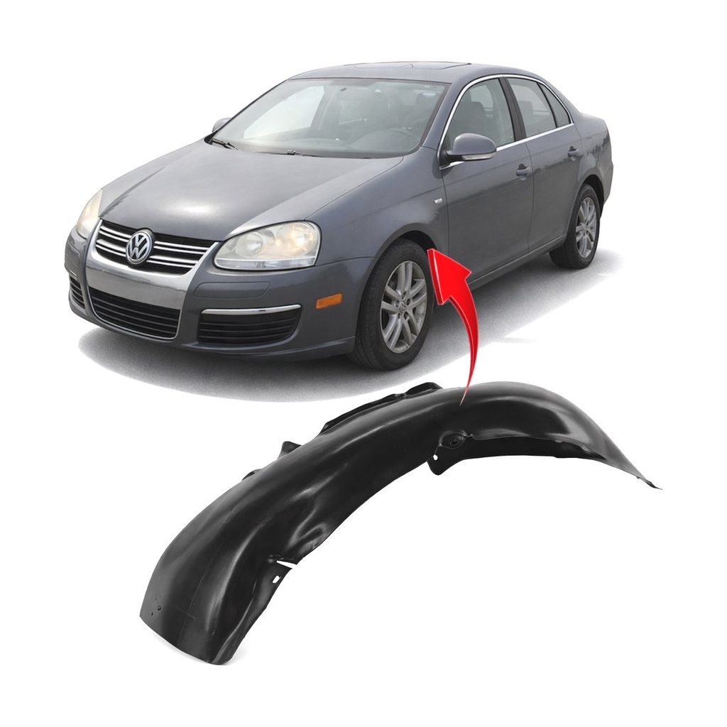 Front Left Driver Side Fender Liner for Volkswagen Golf 2005-2014 VW1250109